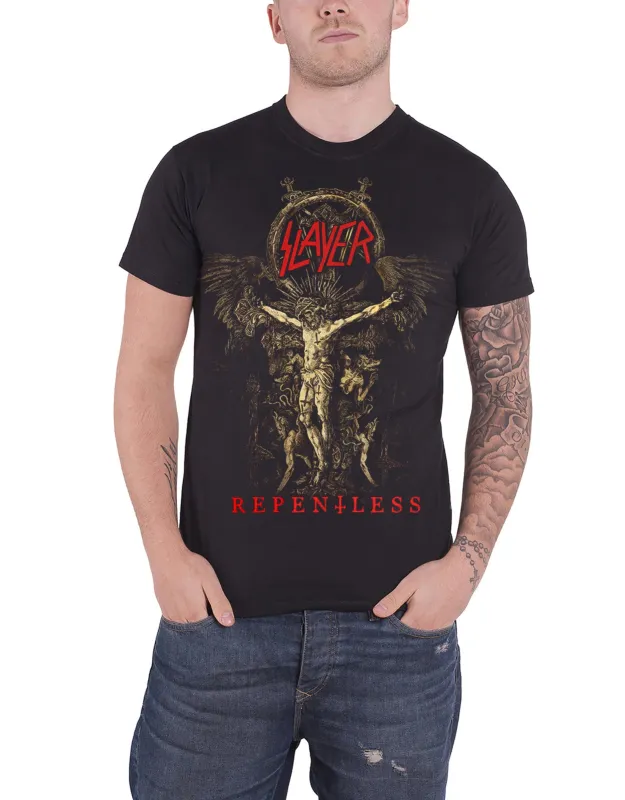 Slayer Repentless Cruciform T Shirt sold by Paradiso Clothing