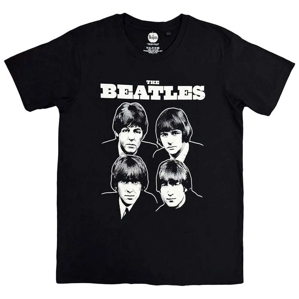 The Beatles Black And White Portraits T Shirt sold by Paradiso Clothing