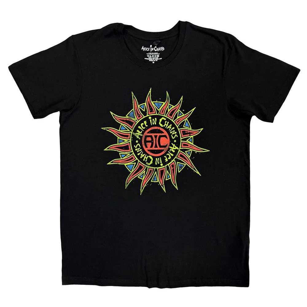 Alice In Chains Sun Band Logo T Shirt sold by Paradiso Clothing