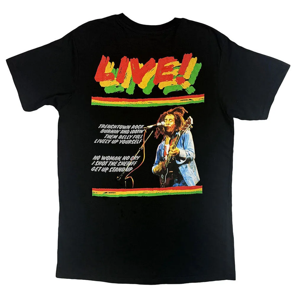 Bob Marley Live In Concert T Shirt sold by Paradiso Clothing product image thumbnail 2
