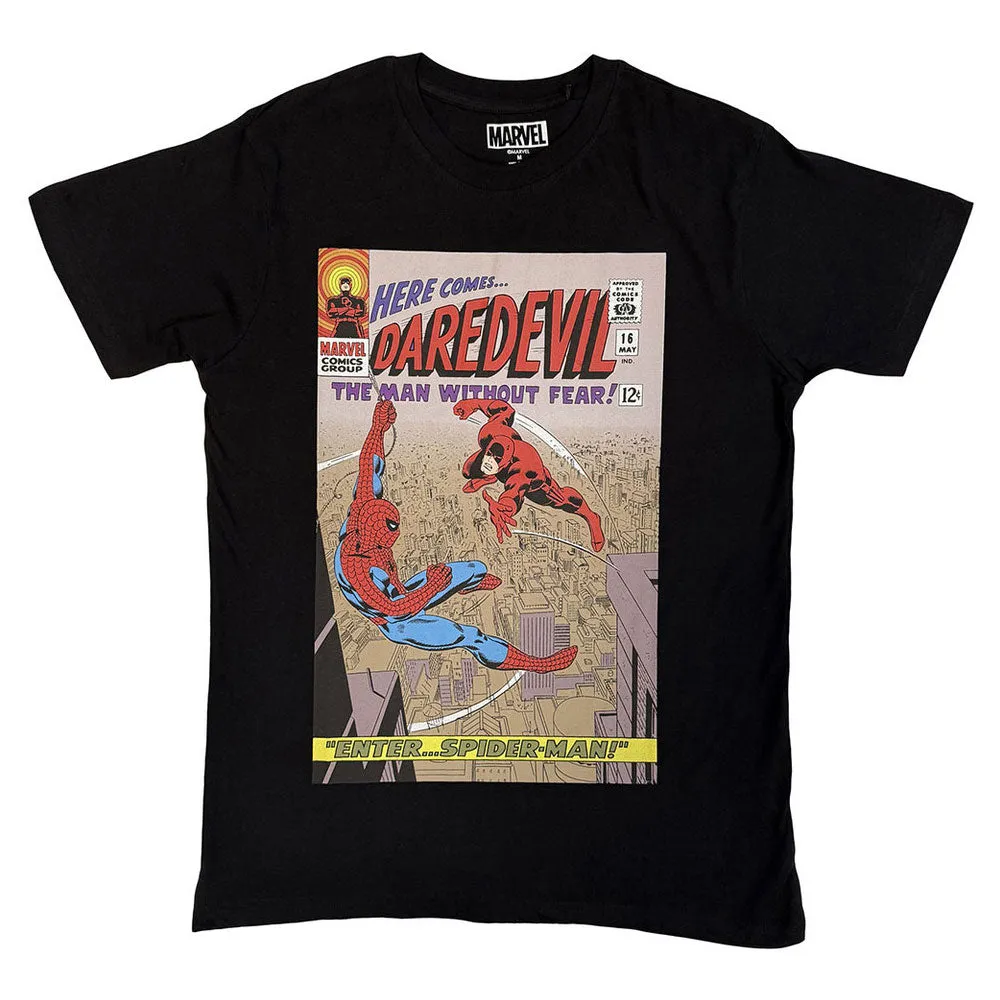 Marvel Comics Daredevil Enter Spider-Man T Shirt sold by Paradiso Clothing