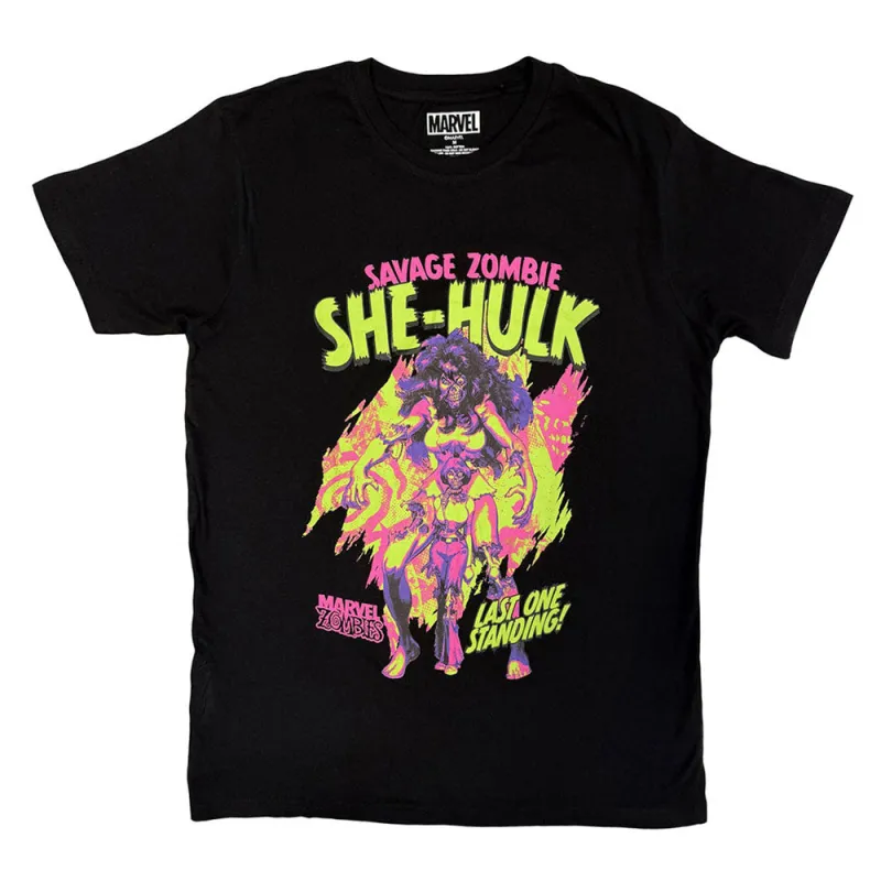 She-Hulk Savage Zombie T Shirt made by Marvel