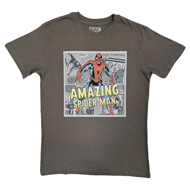 Amazing Spider-Man Comic Background T Shirt sold by Paradiso Clothing