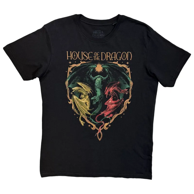 House of the Dragon Dragon Crest T Shirt made by Paradiso Clothing
