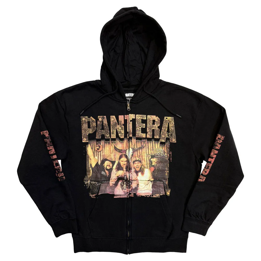 Pantera Bong Group Band Logo Zipped Hoodie sold by Paradiso Clothing