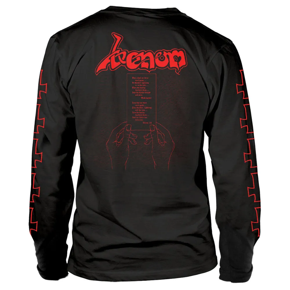 Venom At War With Satan Red Logo Long Sleeve T Shirt sold by Paradiso Clothing product image thumbnail 2
