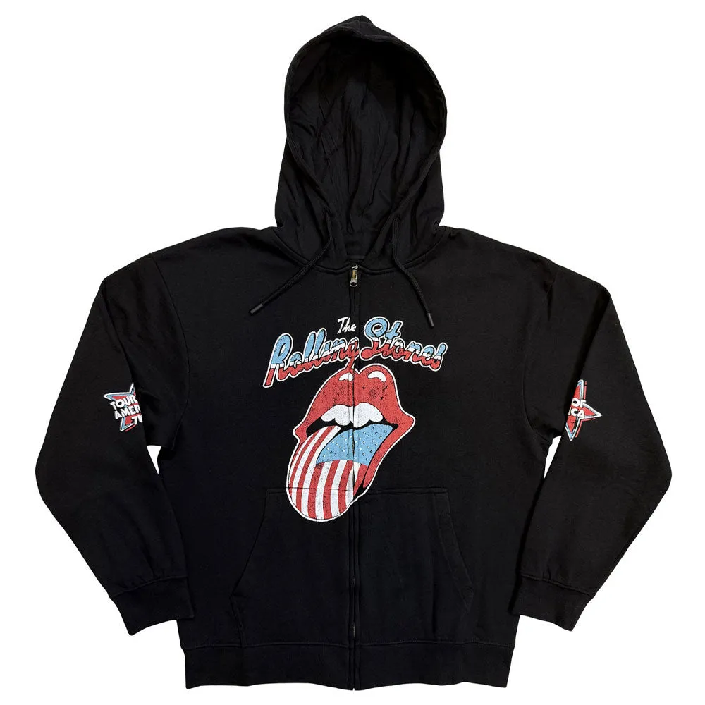 The Rolling Stones USA Tour 78 Zipped Hoodie sold by Paradiso Clothing