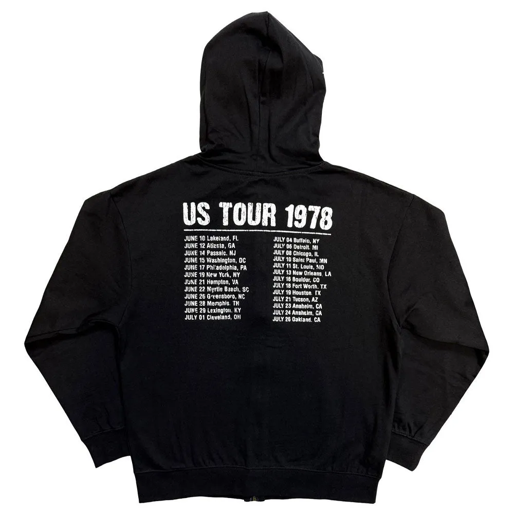 The Rolling Stones USA Tour 78 Zipped Hoodie sold by Paradiso Clothing product image thumbnail 2