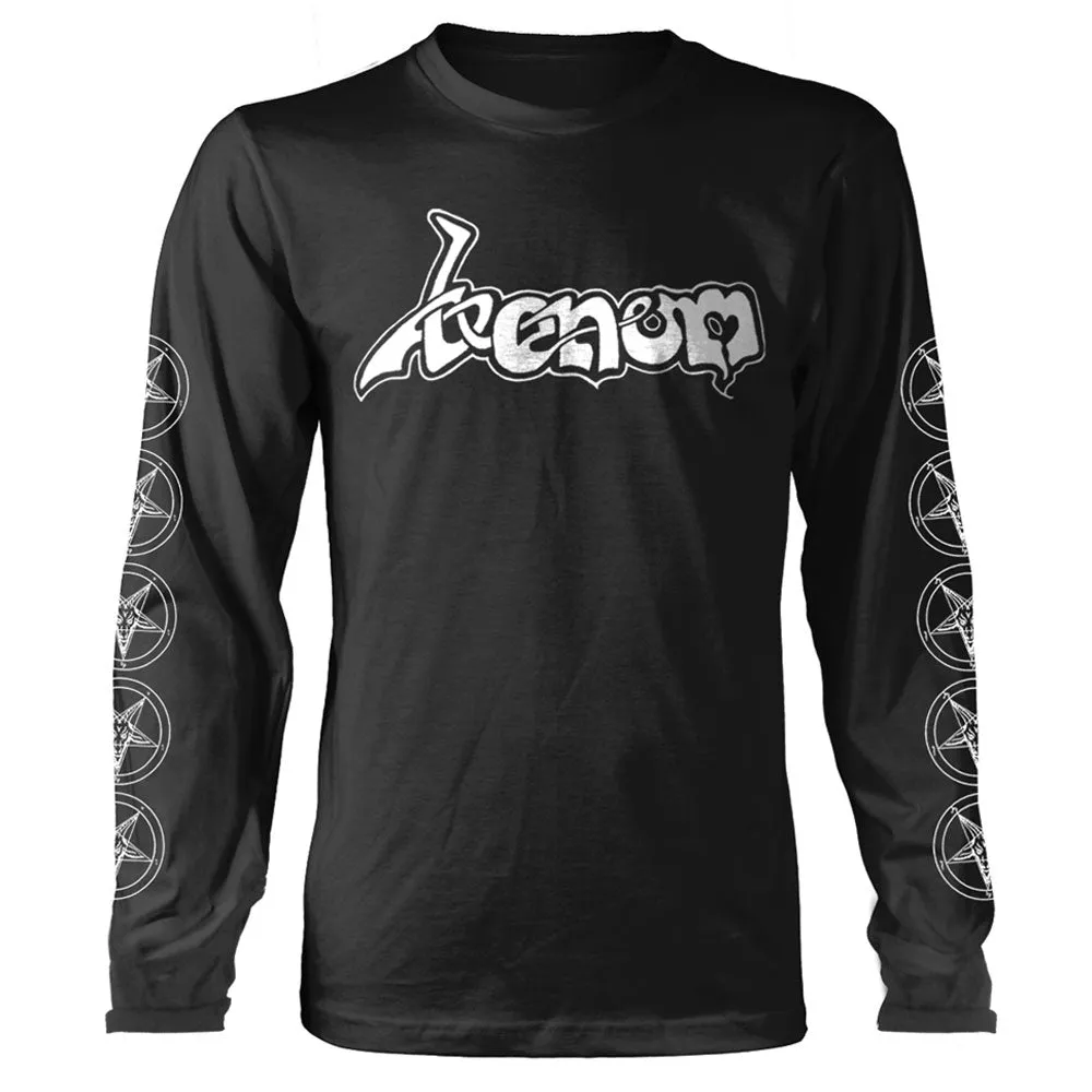 Venom White Band Logo Long Sleeve T Shirt sold by Paradiso Clothing