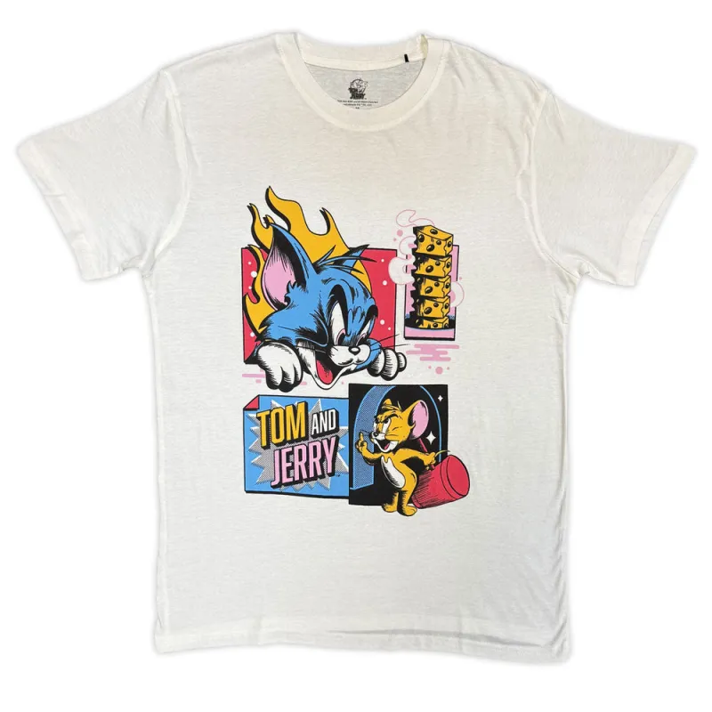 Tom And Jerry Pop Art T Shirt made by Paradiso Clothing