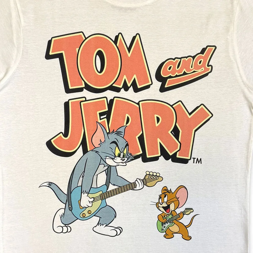 Tom And Jerry Playing Guitar T Shirt sold by Paradiso Clothing product image thumbnail 2
