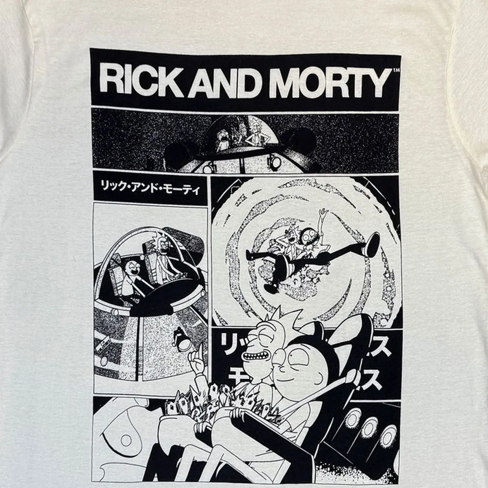 Rick And Morty Black And White Collage T Shirt sold by Paradiso Clothing product image thumbnail 2