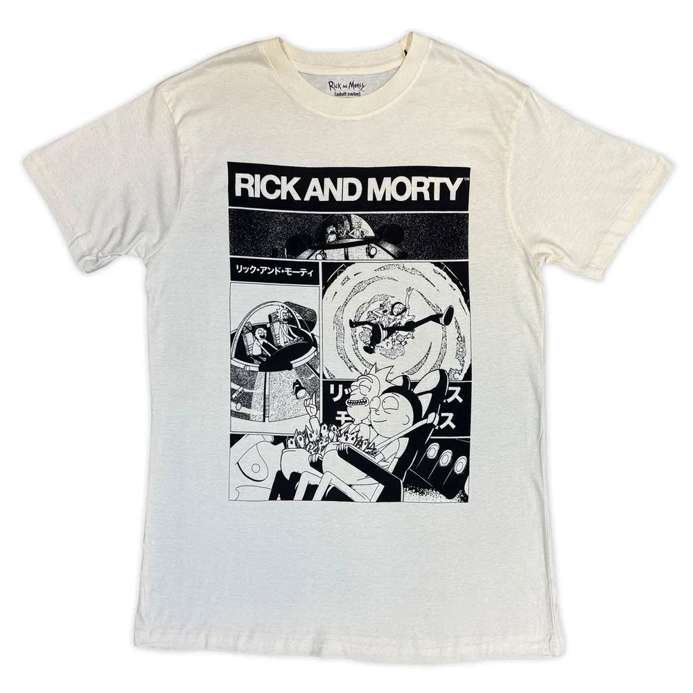 Rick And Morty Black And White Collage T Shirt sold by Paradiso Clothing