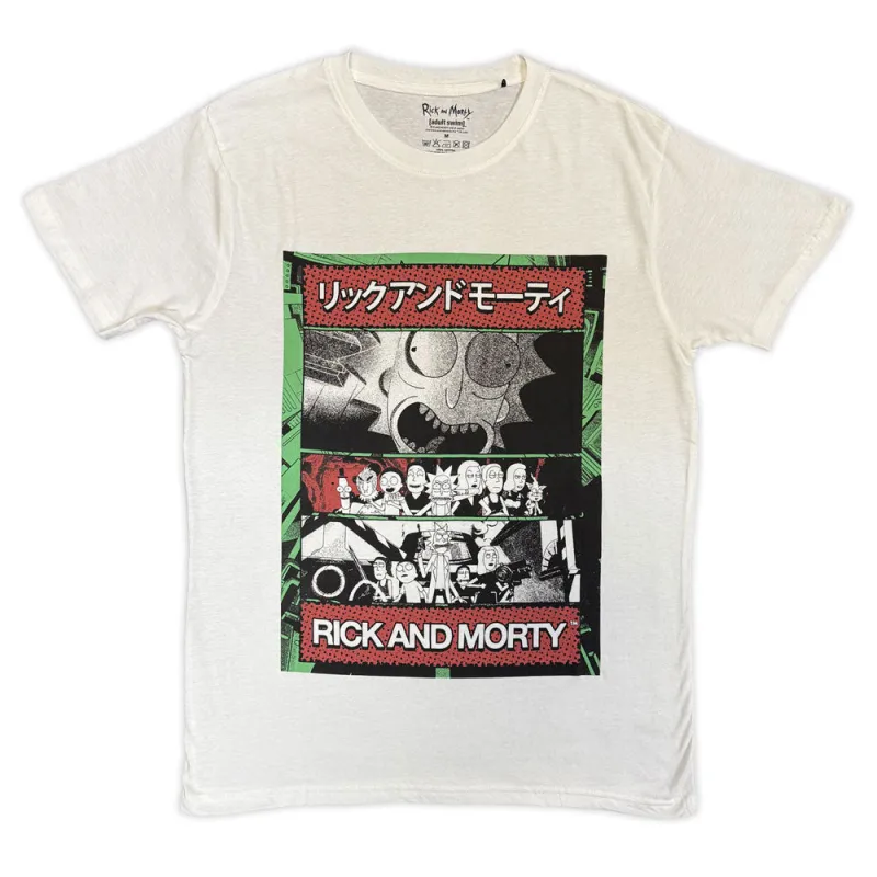 Rick And Morty Japan Comic T Shirt made by Paradiso Clothing