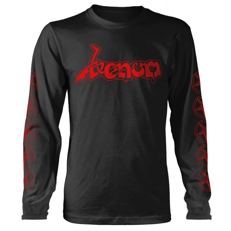 Venom Red Band Logo Long Sleeve T Shirt sold by Paradiso Clothing