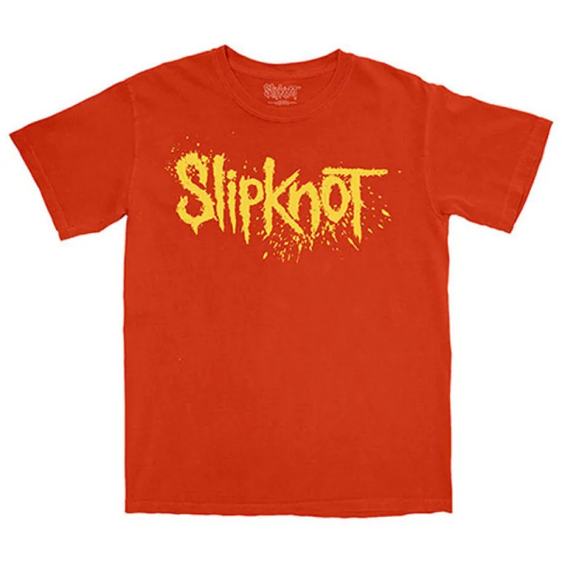 Slipknot Splatter Band Logo T Shirt sold by Paradiso Clothing