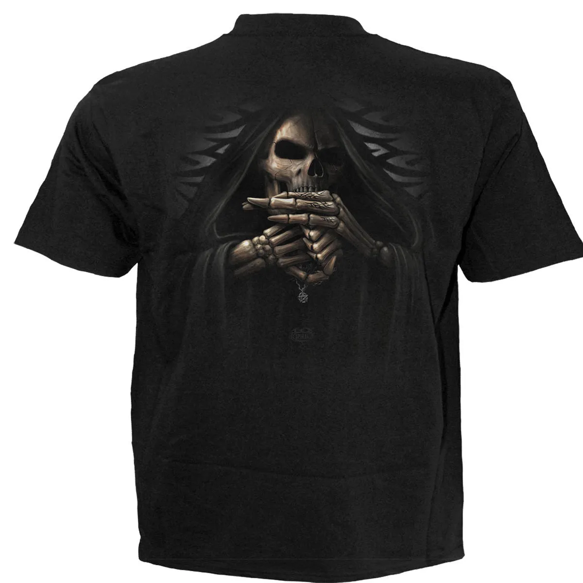 Spiral - BONE FINGER - T-Shirt Black sold by Paradiso Clothing product image thumbnail 2