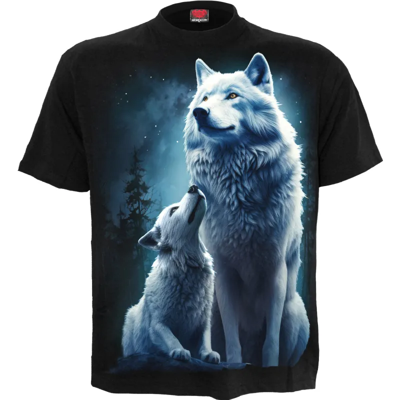 Spiral - WOLF GUARDIAN - T-Shirt Black sold by Paradiso Clothing