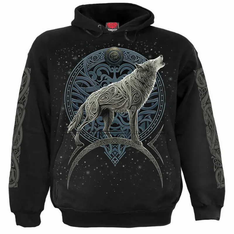 Spiral - CELTIC WOLF - Hoody Black made by Paradiso Clothing