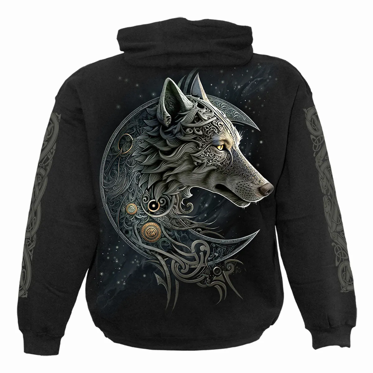 Spiral - CELTIC WOLF - Hoody Black sold by Paradiso Clothing product image thumbnail 2