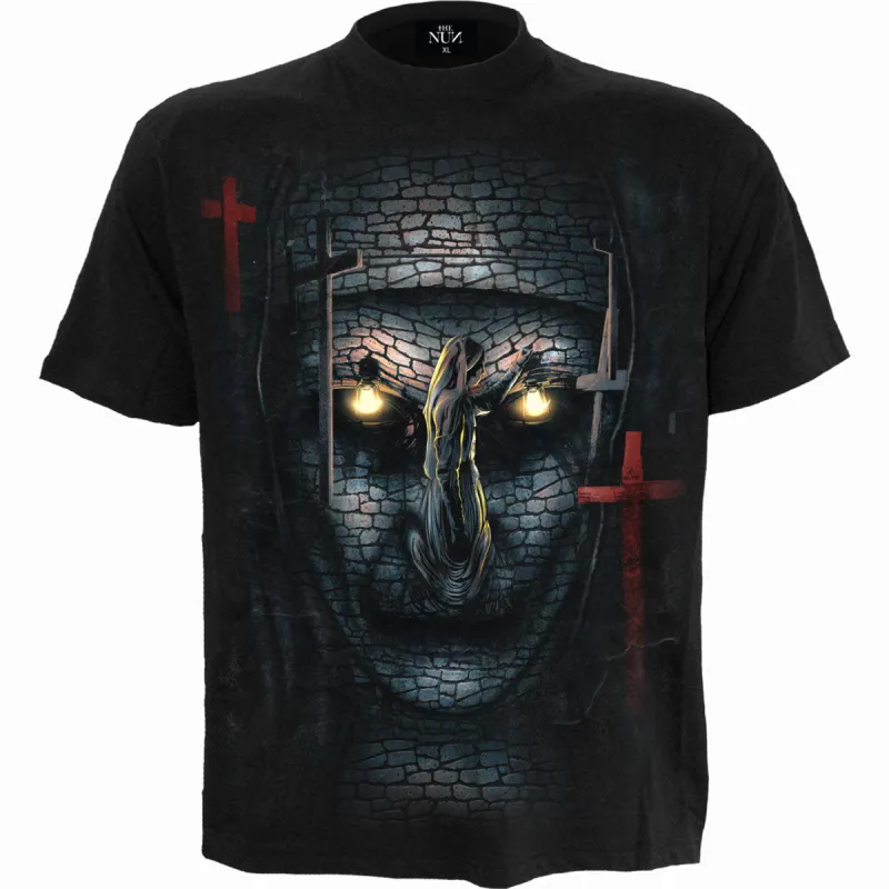 THE NUN - SKULL ILLUSION - T-Shirt Black sold by Paradiso Clothing