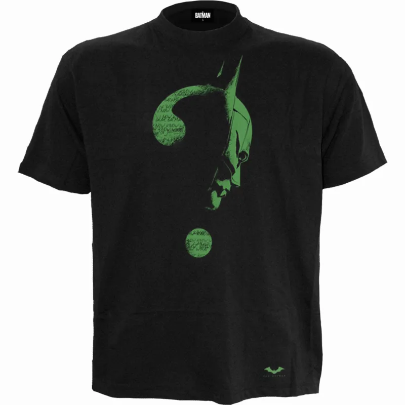 RIDDLER - GLOW IN THE DARK LOGO - Front Print T-Shirt Black sold by Paradiso Clothing