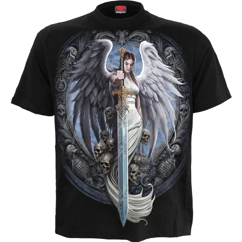 Spiral - ANGEL SWORD - T-Shirt Black sold by Paradiso Clothing