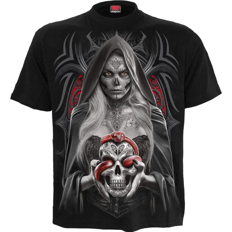 Spiral - HIGH PRIESTESS - T-Shirt Black sold by Paradiso Clothing
