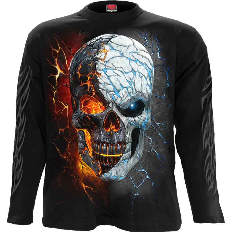 Spiral - DIVIDED SOUL - Longsleeve T-Shirt Black sold by Paradiso Clothing