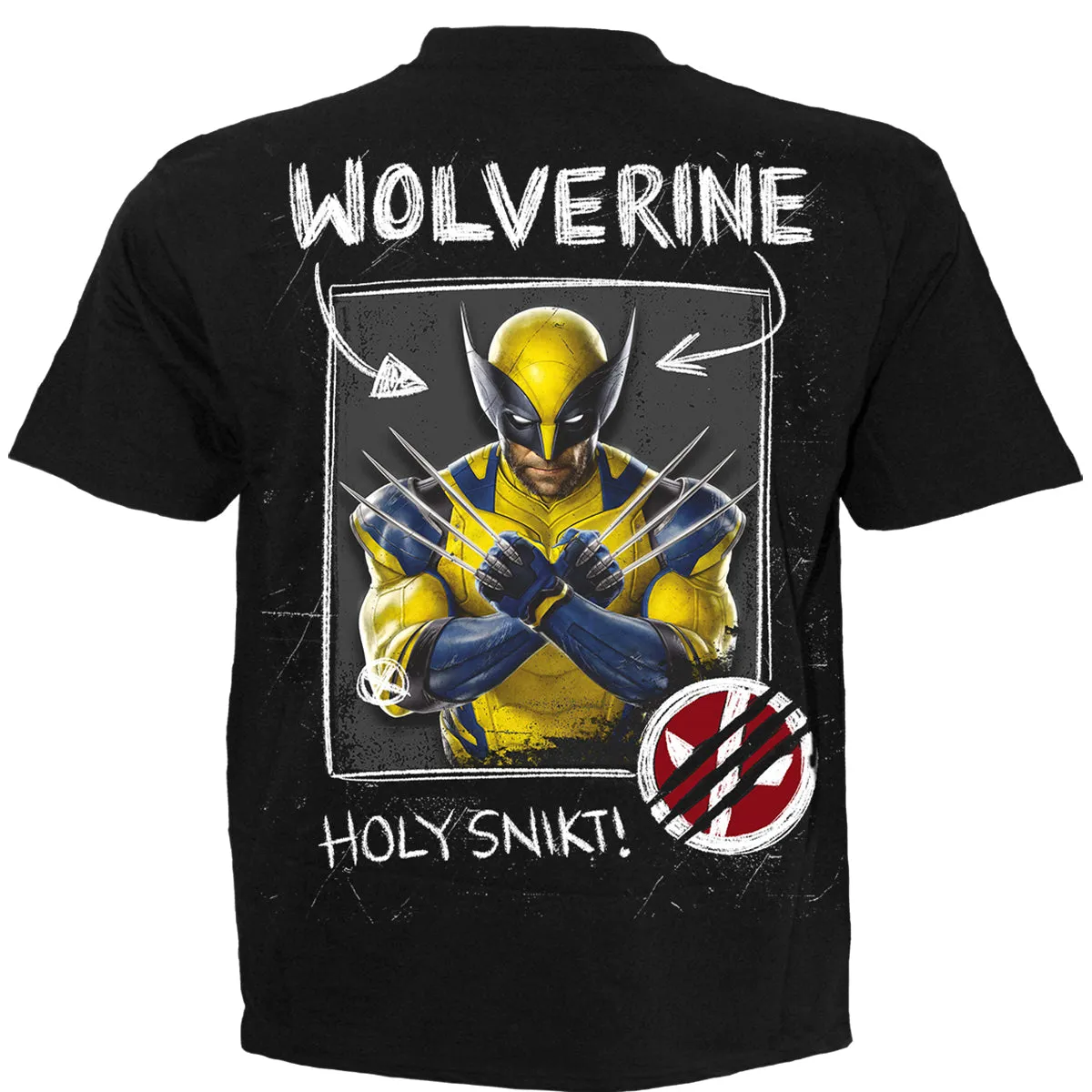 DEADPOOL - WOLVERINE SKETCHES - T-Shirt Black sold by Paradiso Clothing product image thumbnail 2