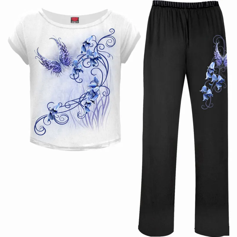 Spiral - BLUEBELL FAIRY - 4pc Gothic Pyjama Set made by Paradiso Clothing