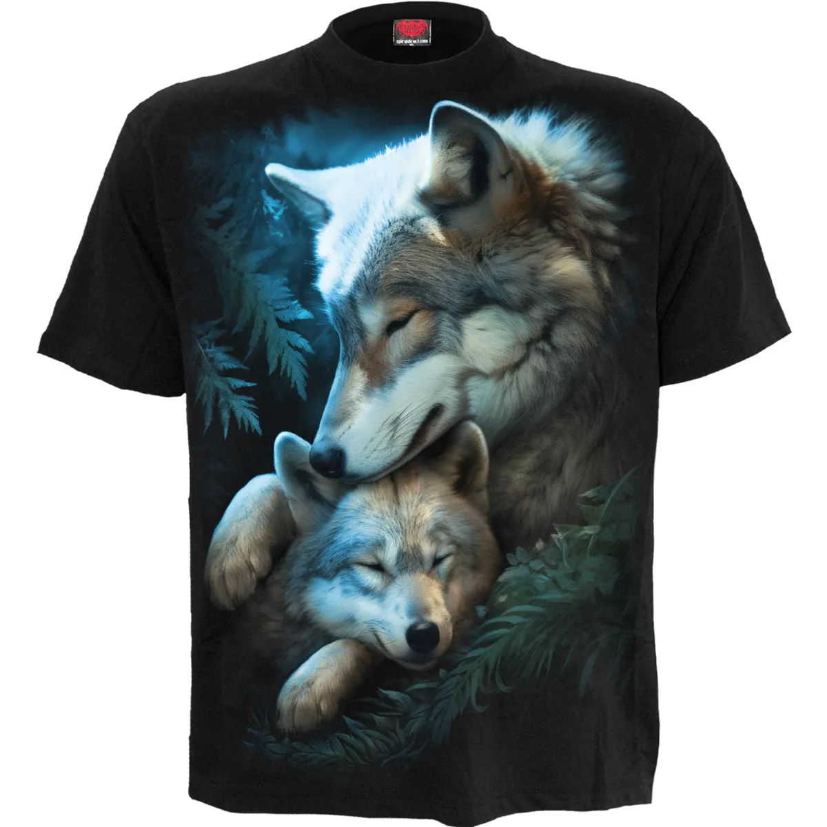 Spiral - MOTHER'S LOVE - Front Print T-Shirt Black sold by Paradiso Clothing