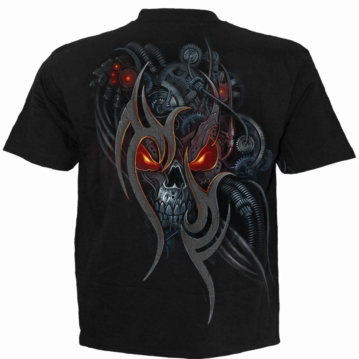 Spiral - STEAMPUNK SKULL - T-Shirt Black sold by Paradiso Clothing product image thumbnail 2