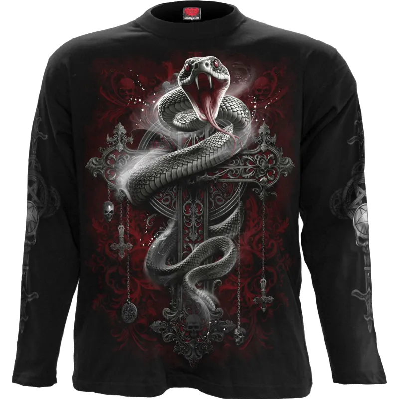 Spiral - GOTHIC SERPENT - Longsleeve T-Shirt Black sold by Paradiso Clothing