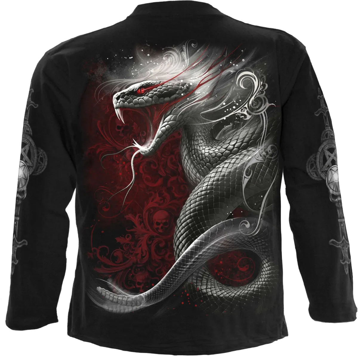 Spiral - GOTHIC SERPENT - Longsleeve T-Shirt Black sold by Paradiso Clothing product image thumbnail 2