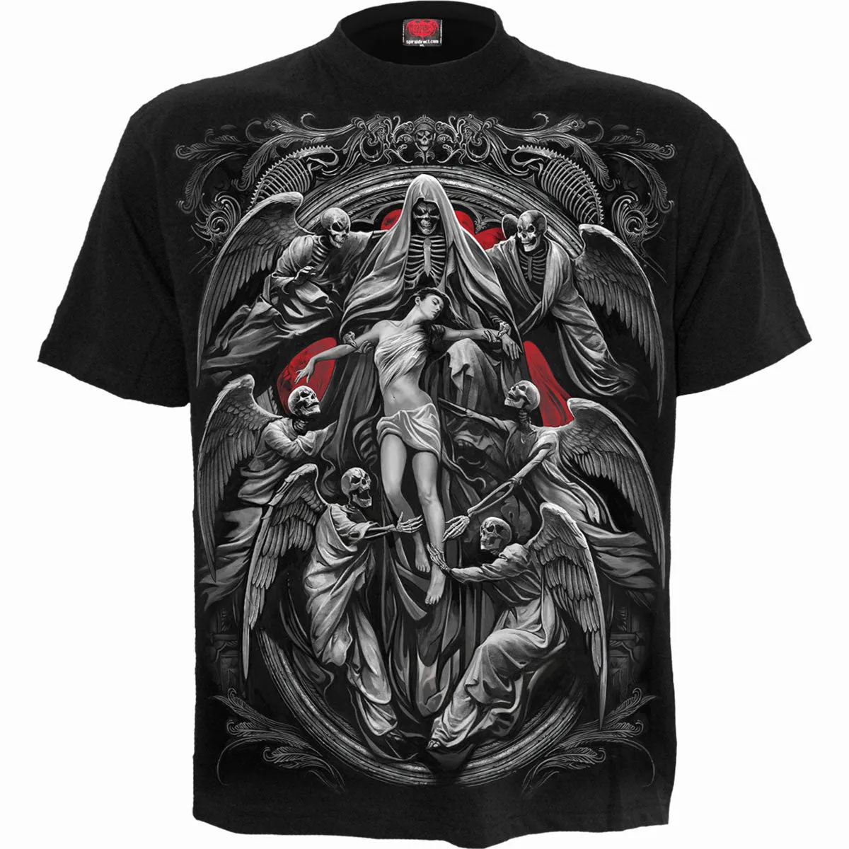 Spiral - REAPER'S DOOR - T-Shirt Black sold by Paradiso Clothing