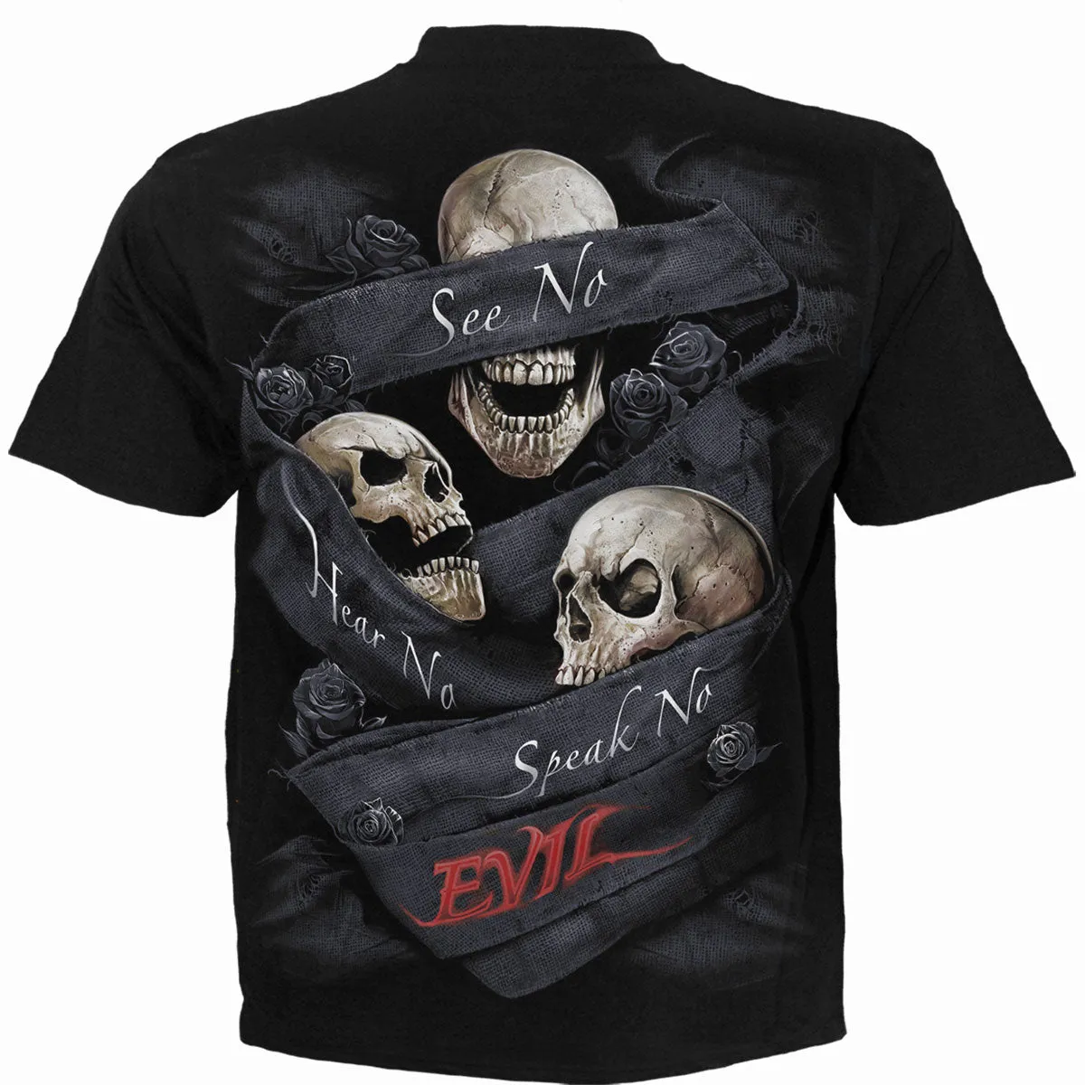 Spiral - SEE NO EVIL - T-Shirt Black sold by Paradiso Clothing product image thumbnail 2