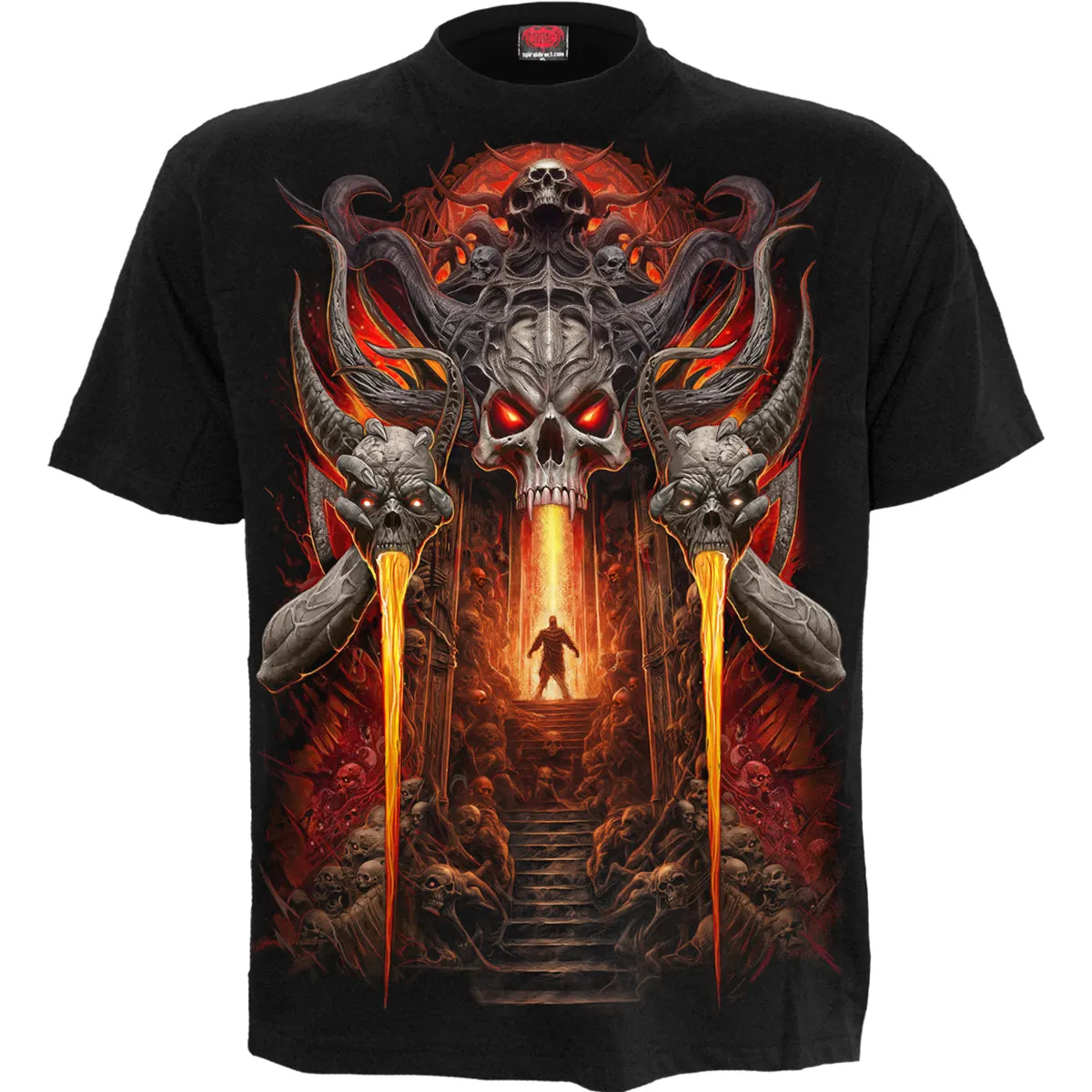 Spiral - GATES OF HELL - T-Shirt Black sold by Paradiso Clothing