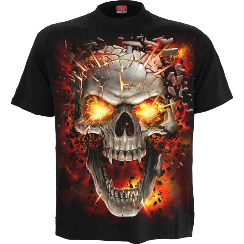 Spiral - SKULL BLAST - T-Shirt Black sold by Paradiso Clothing