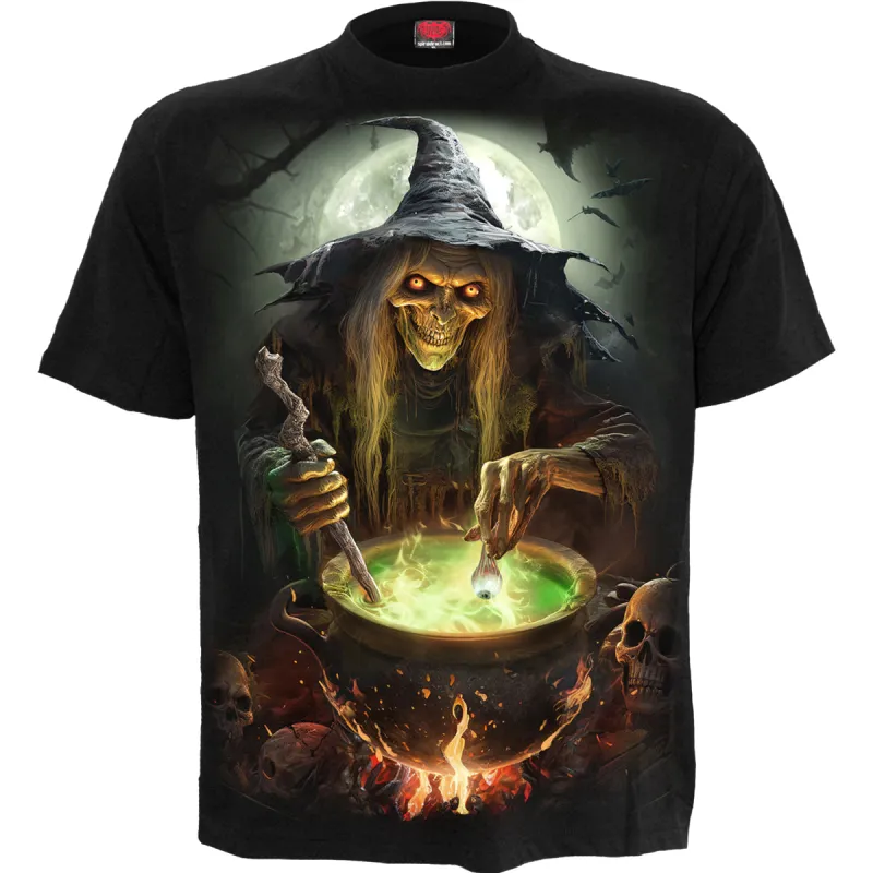 Spiral - WITCH'S BREW - T-Shirt Black sold by Paradiso Clothing