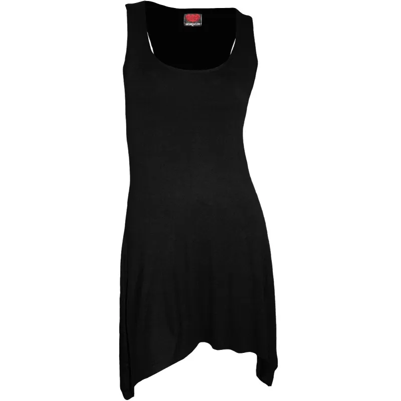 Spiral - Goth Bottom Camisole Dress Black made by Paradiso Clothing