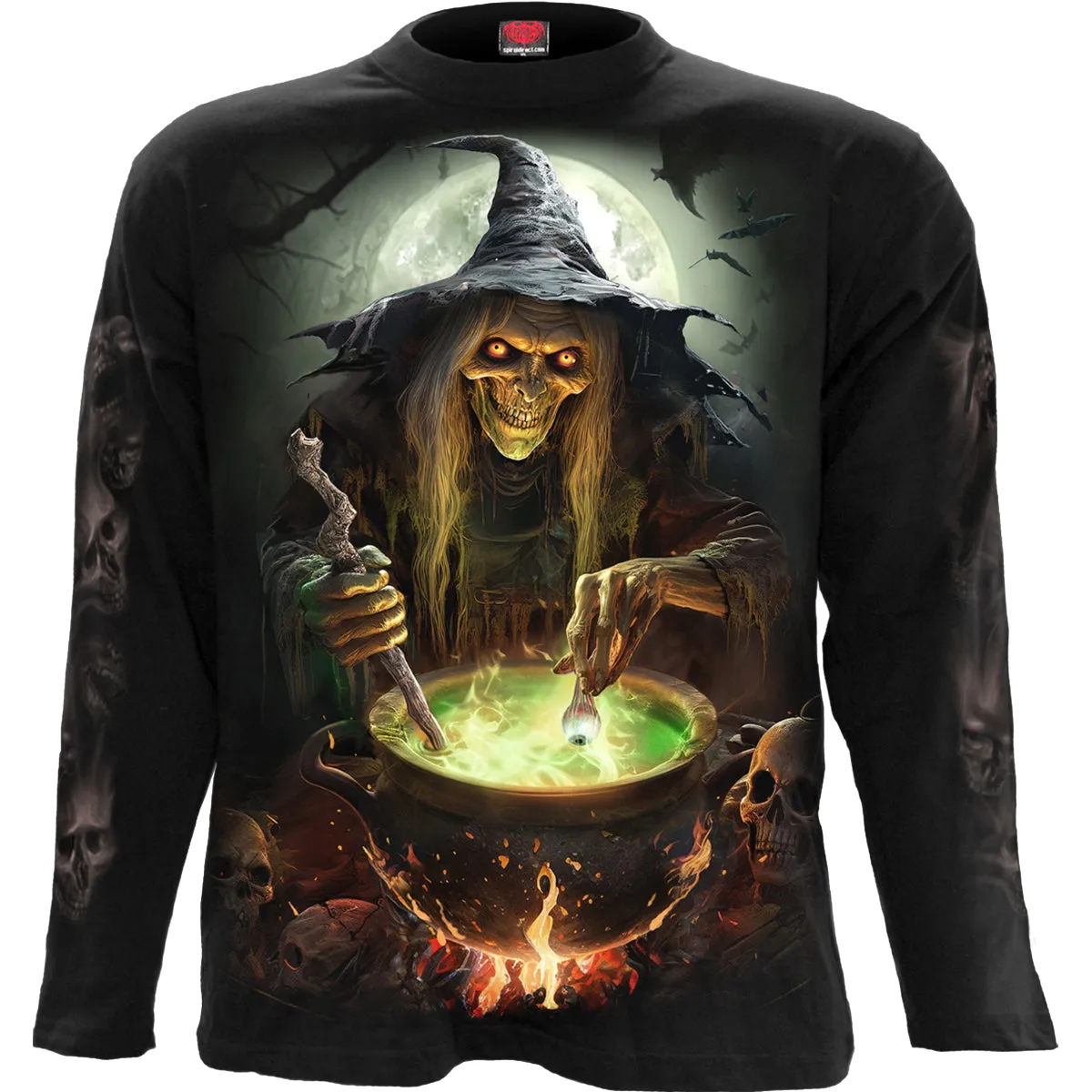 Spiral - WITCH'S BREW - Longsleeve T-Shirt Black sold by Paradiso Clothing