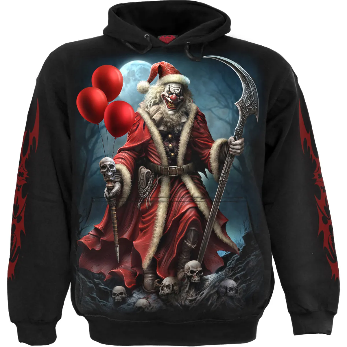 Spiral - SANTA CLOWN - Hoody Black sold by Paradiso Clothing