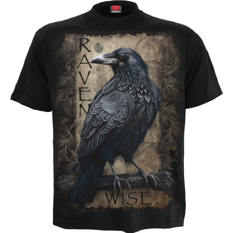 Spiral - RAVEN WISE - T-Shirt Black made by Paradiso Clothing