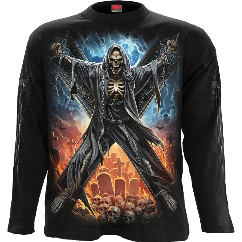 Spiral - CROSSED OVER - Longsleeve T-Shirt Black sold by Paradiso Clothing