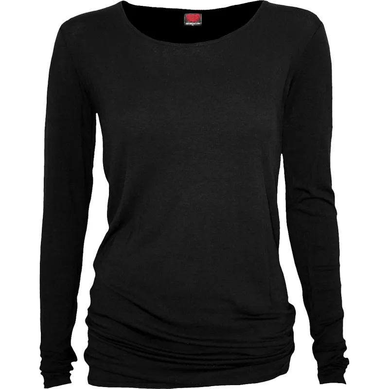 Spiral - Baggy Top Black made by Paradiso Clothing