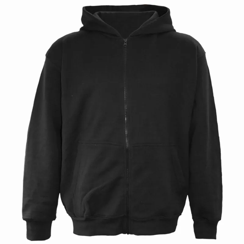 Spiral - Full Zip Hoody Black made by Paradiso Clothing