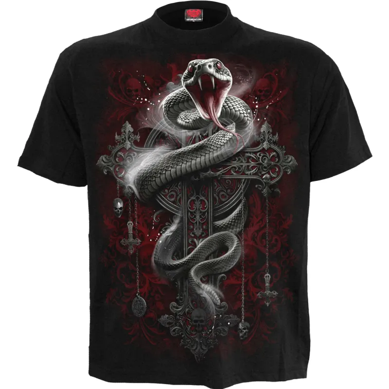 Spiral - GOTHIC SERPENT - T-Shirt Black made by Paradiso Clothing