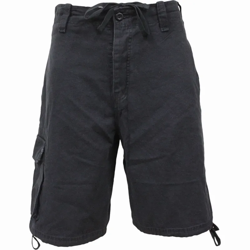 Spiral - Vintage Cargo Shorts Black made by Paradiso Clothing
