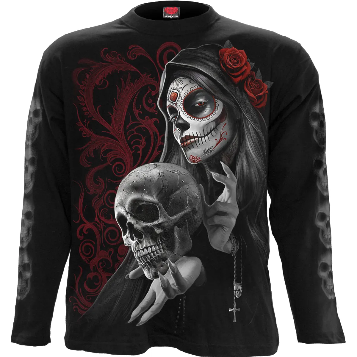 Spiral - LOVE IS DEAD - Longsleeve T-Shirt Black sold by Paradiso Clothing